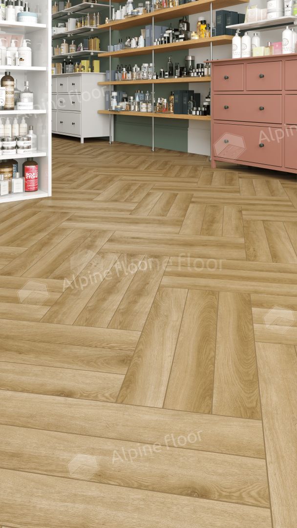 Ламинат Alpine Floor Herringbone LF102-02 Дуб Эльзас