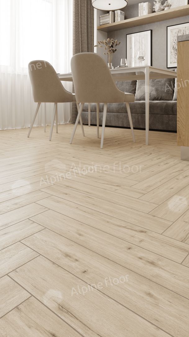 Ламинат Alpine Floor Herringbone LF102-01 Дуб Лион