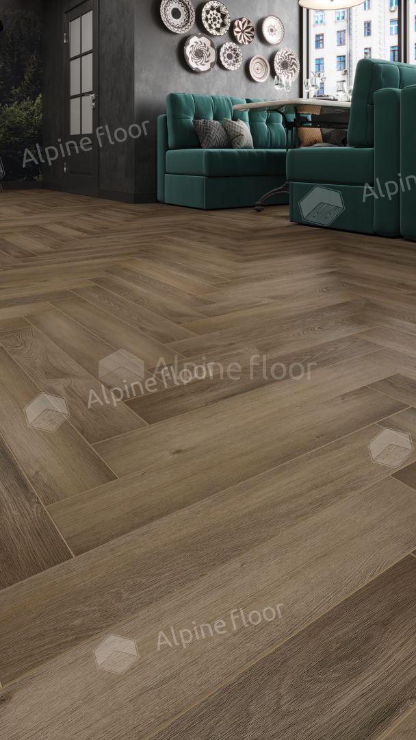 Ламинат Alpine Floor Herringbone 12 Pro Анжу LF106-11