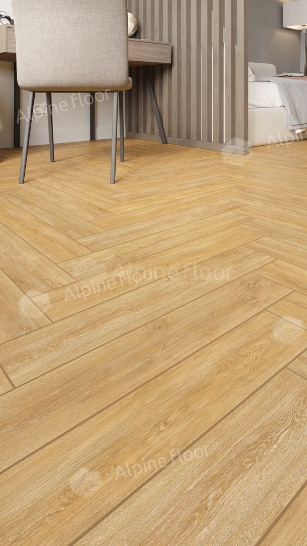Ламинат Alpine Floor Herringbone 12 Pro Дуб Тулуза LF106-04