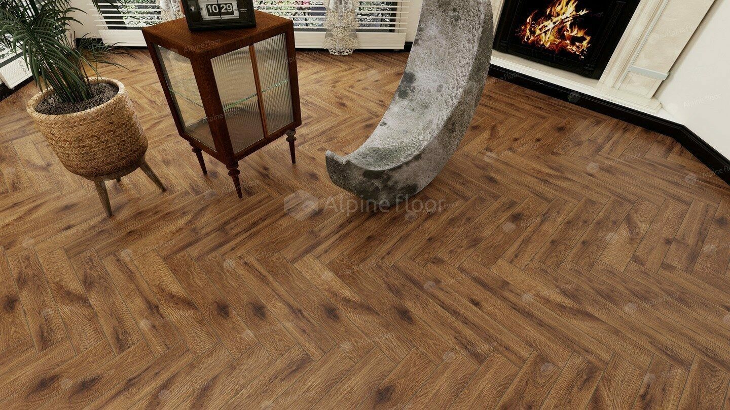 Ламинат Alpine Floor Herringbone LF107-11 Дуб Умбрия