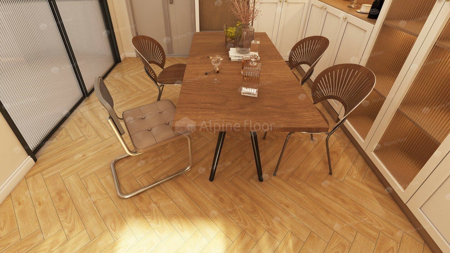 Ламинат Alpine Floor Herringbone Дуб Пьемонт LF 105-06